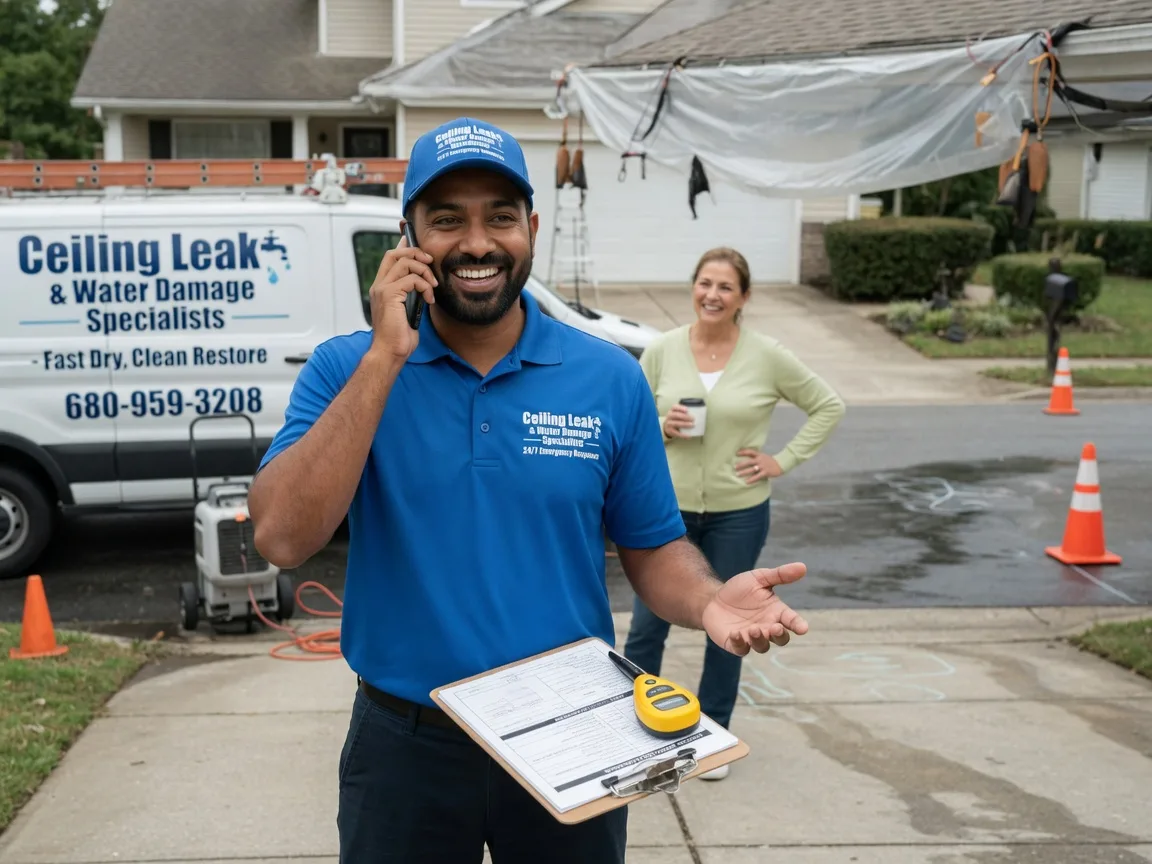 Ceiling Leak Cleanup Whitesboro, OK FAQs